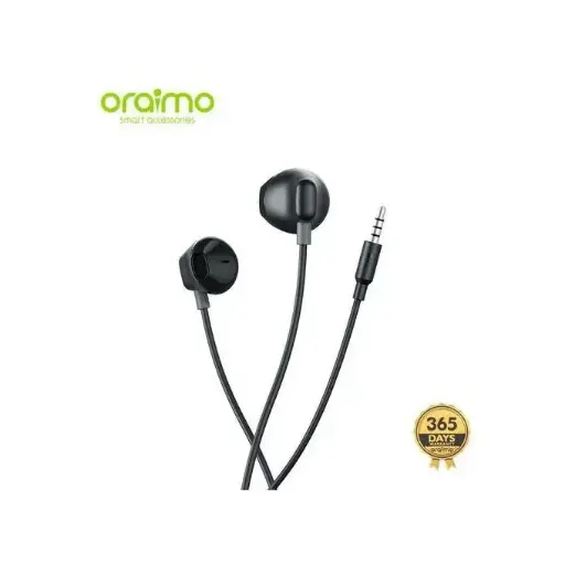 Oraimo Earphone oraimo OEP-320 Black With Mic 
